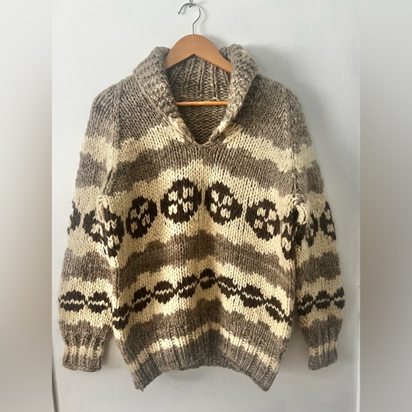 Sweaters - Hand Knit Wool Cowichan Sweater